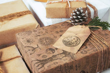 Load image into Gallery viewer, Alchemy Wrapping Paper Sheets - Vintage Spooky Occult Witch Gift Wrap Suns, Moons 20" x 29"