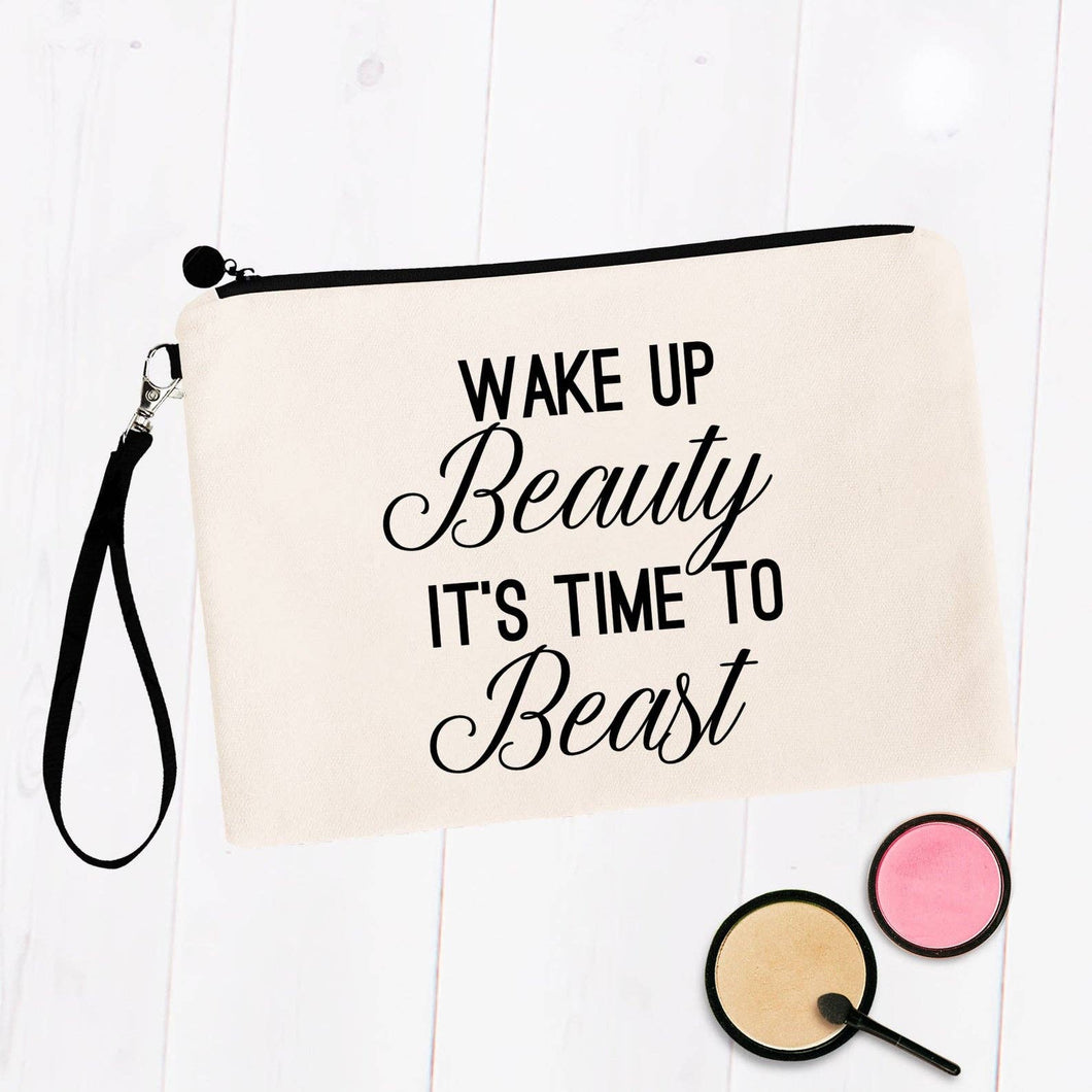 Wakeup Beauty It's Time to Beast Cosmetic Bag