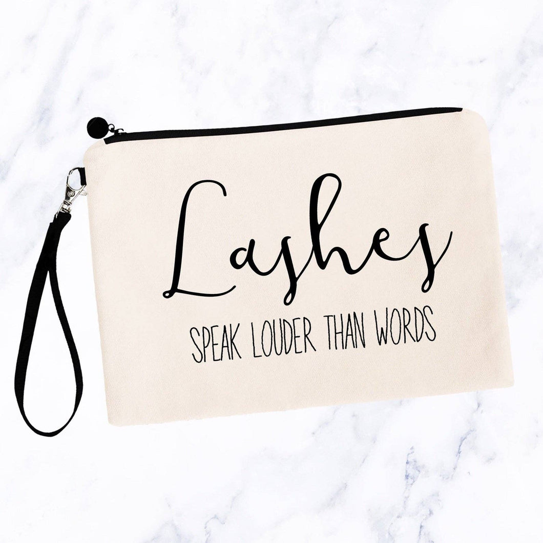 Lashes Speak Louder than Words Cosmetic Bag