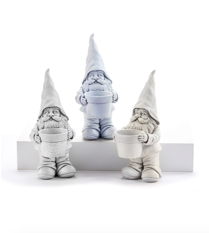 Standing Gnome Figurine w/Planter