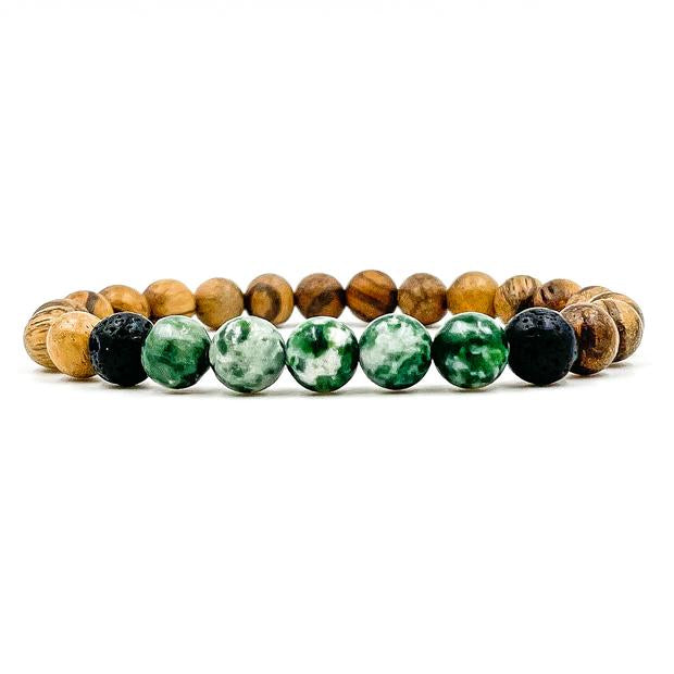 Kingston - Green Tree Agate & Light Sandalwood-SM