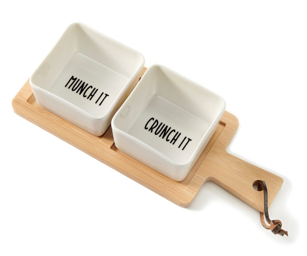 Condiment Bowl & Tray Set