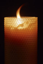 Load image into Gallery viewer, 6&quot; Hand Rolled Beeswax Pillar Candle
