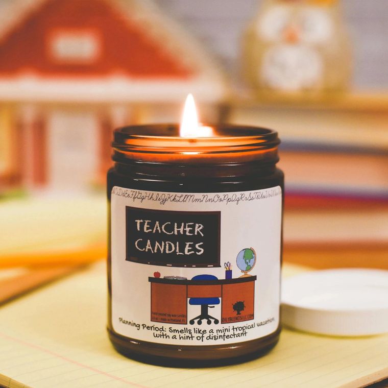 Mini Teacher Candles - 25 Hour Burn Time Soy Wax Candle