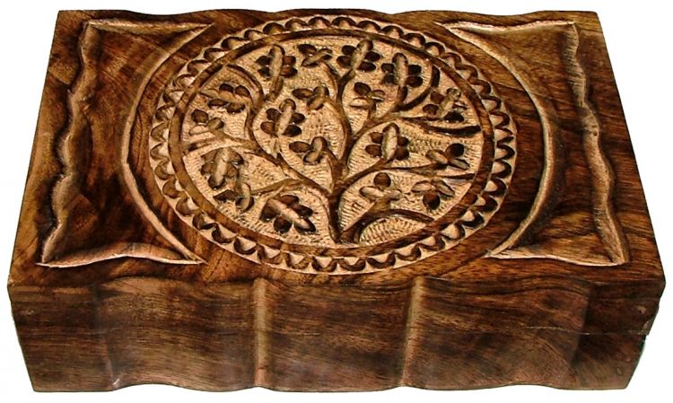 Wood Box: Tree of Life 9x6 inch